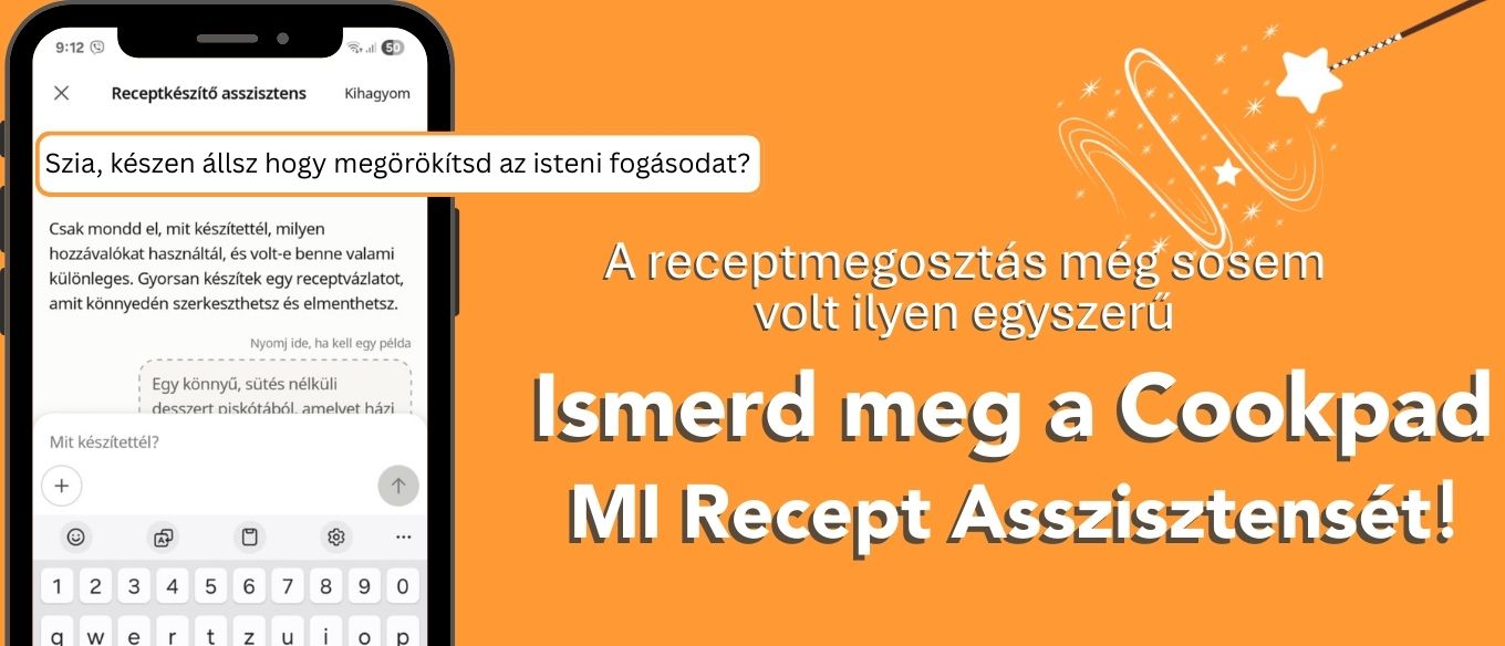 A receptek írása mostantól sokkal könnyebb az új MI   asszisztenssel! 🤖👩‍🍳