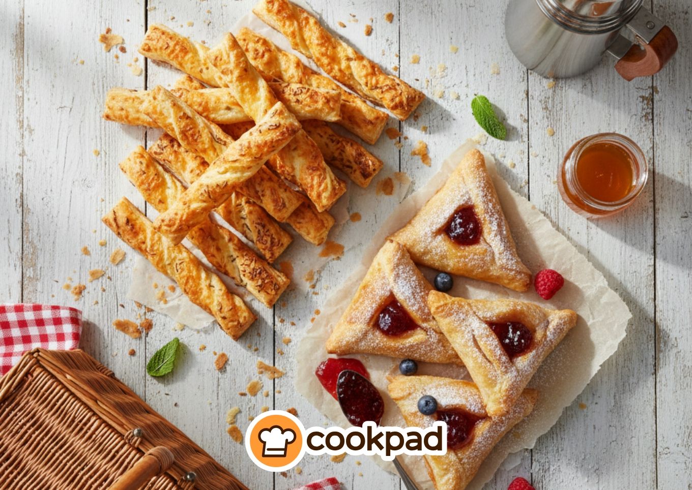 Ropogós vendégvárók: Gyors sós és édes falatok leveles tésztából