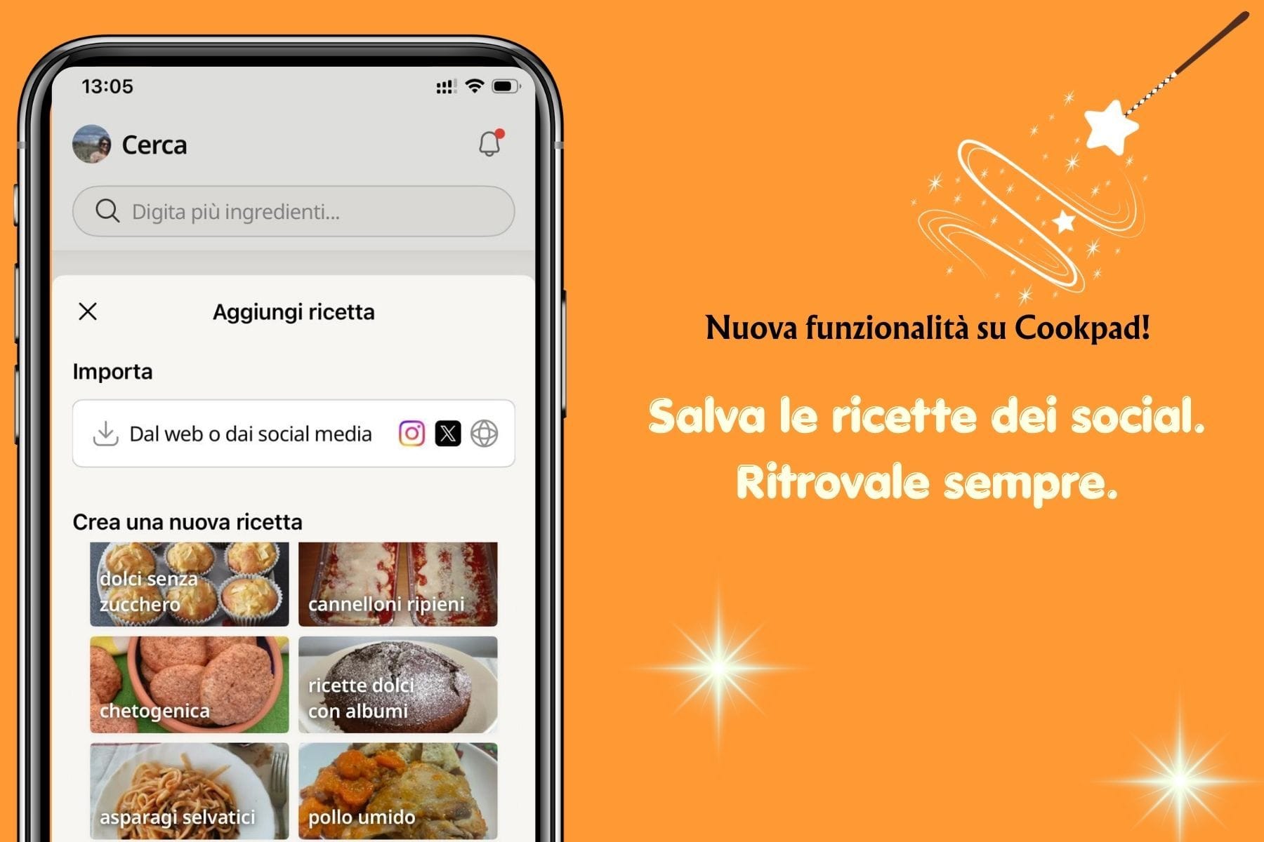 Come salvare ricette da Instagram