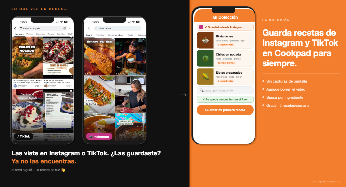 Cómo guardar recetas de Instagram en tu celular