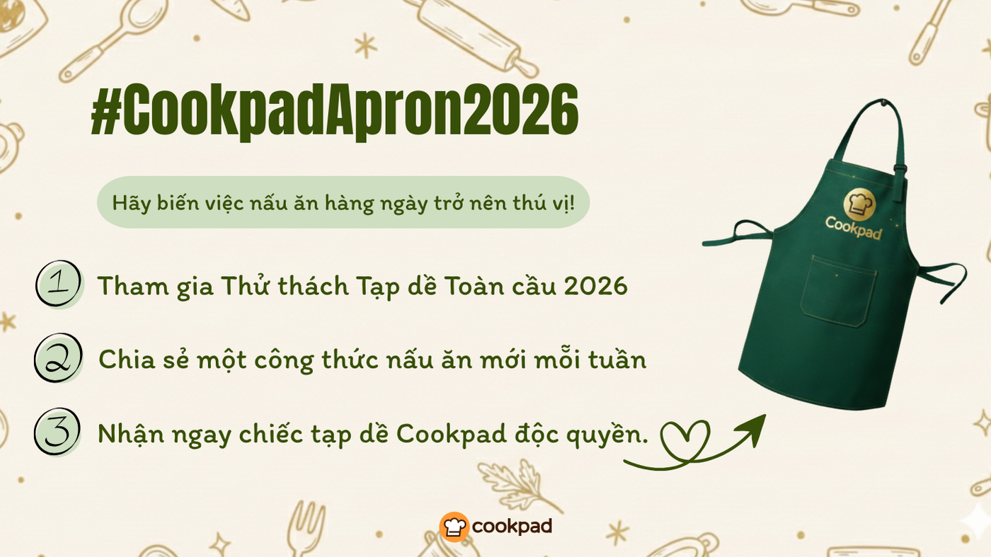 Truyền thống tiếp tục: Thử thách tạp dề Cookpad lần thứ 4